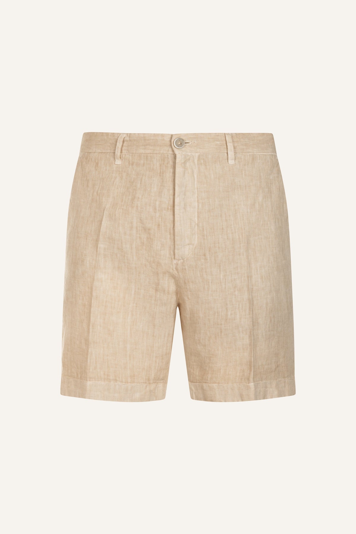 Men's Linen Chino Cuffed Shorts – Safari Soft Fade, view 6