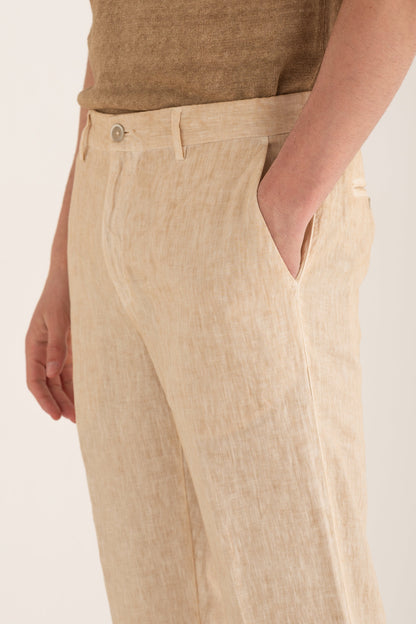 Men's Linen Chino Tailored Pants – Safari Soft Fade, view 4