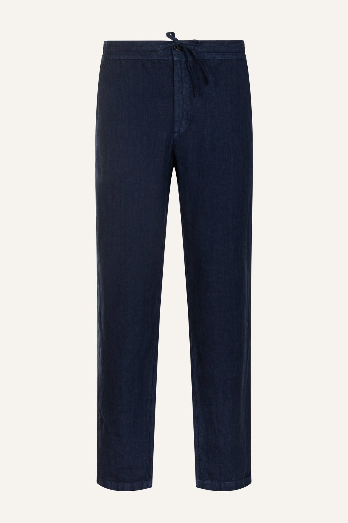 Men's Relaxed Drawstring Linen Pants – Navy Fade, view 5