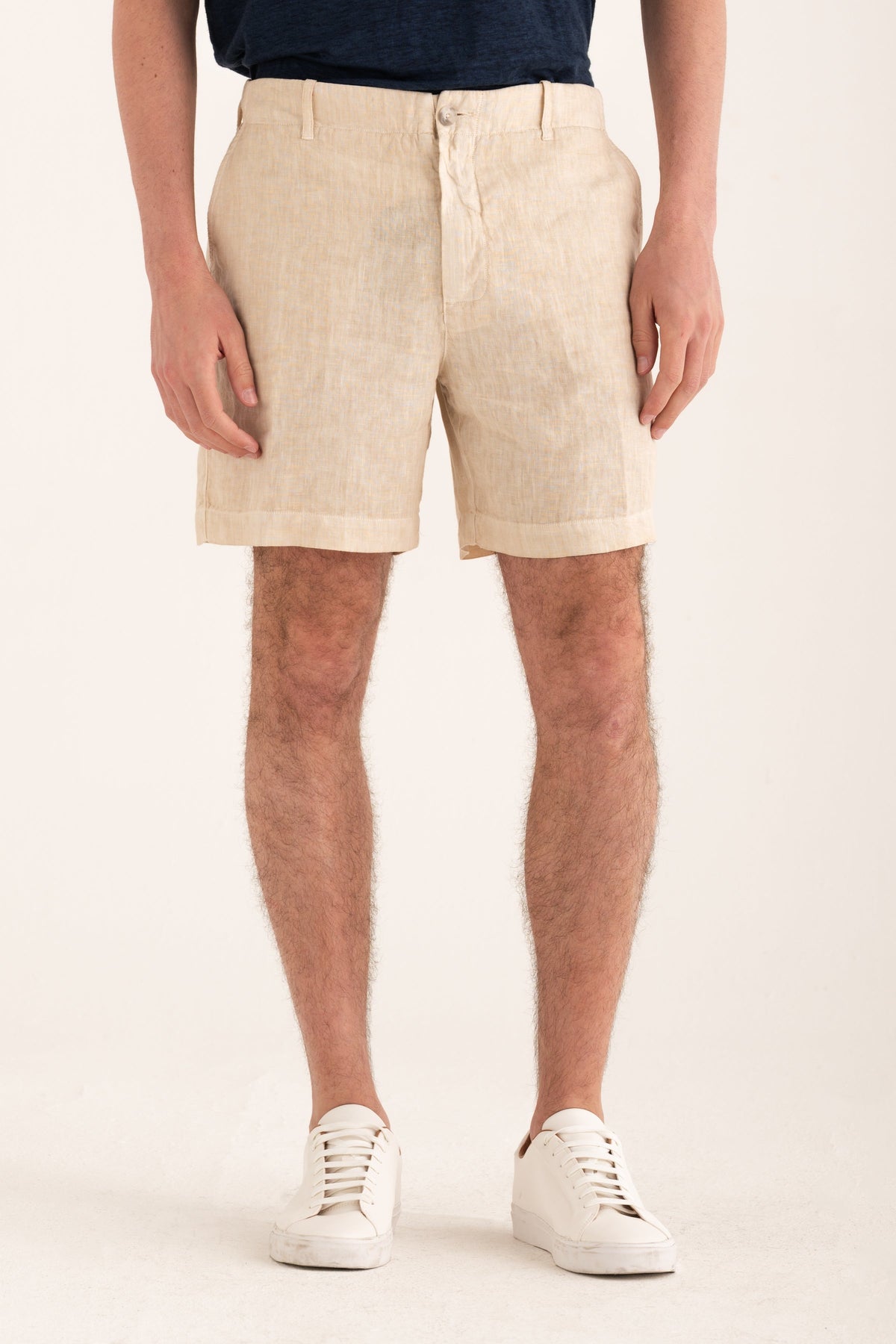 Men's Linen Tailored Shorts – Safari Soft Fade, view 1