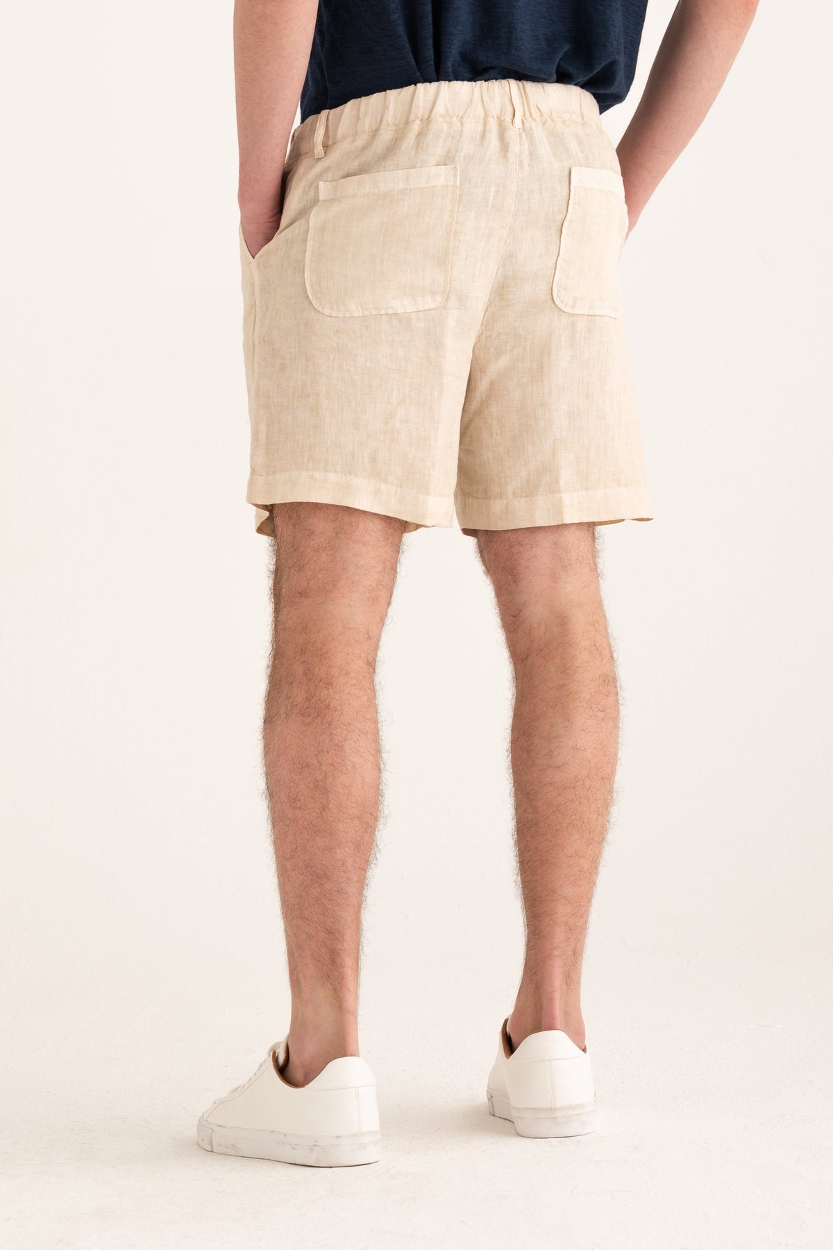 Men's Linen Tailored Shorts – Safari Soft Fade, view 2