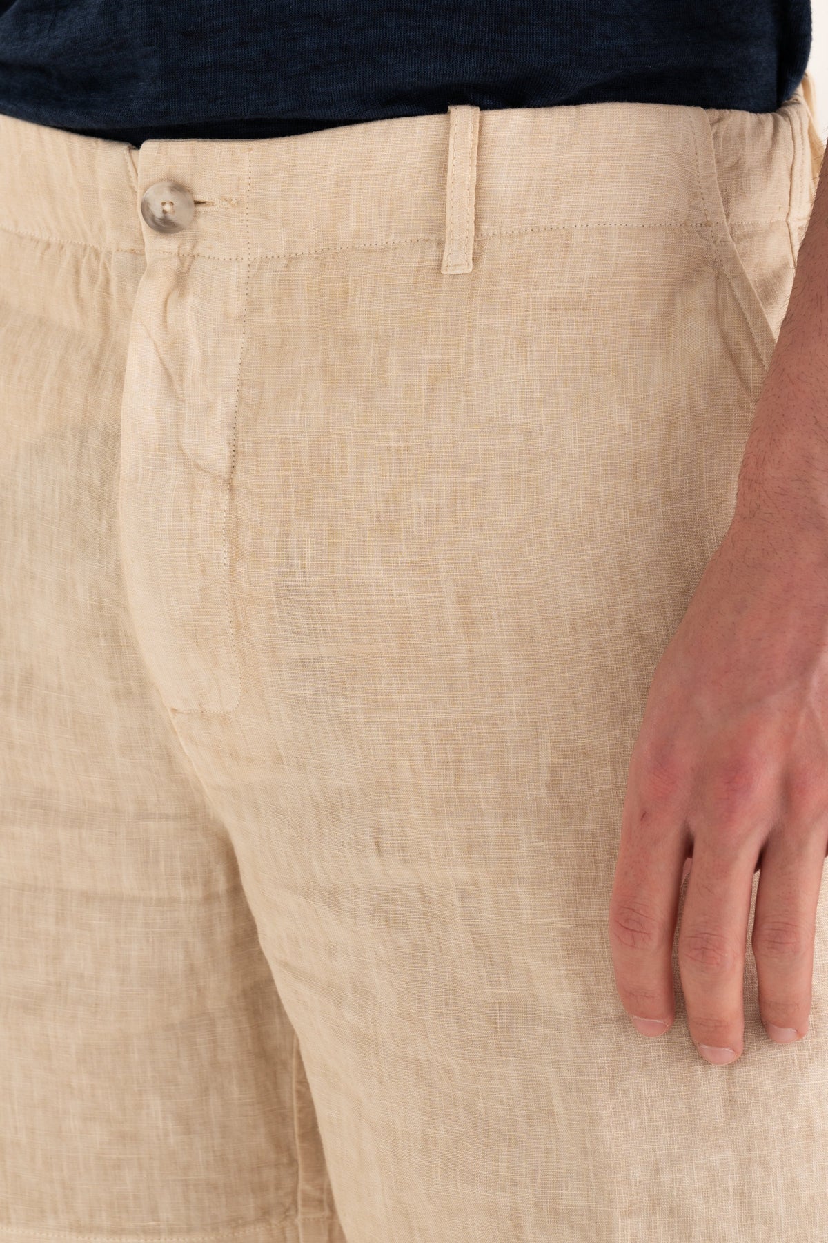 Men's Linen Tailored Shorts – Safari Soft Fade, view 4