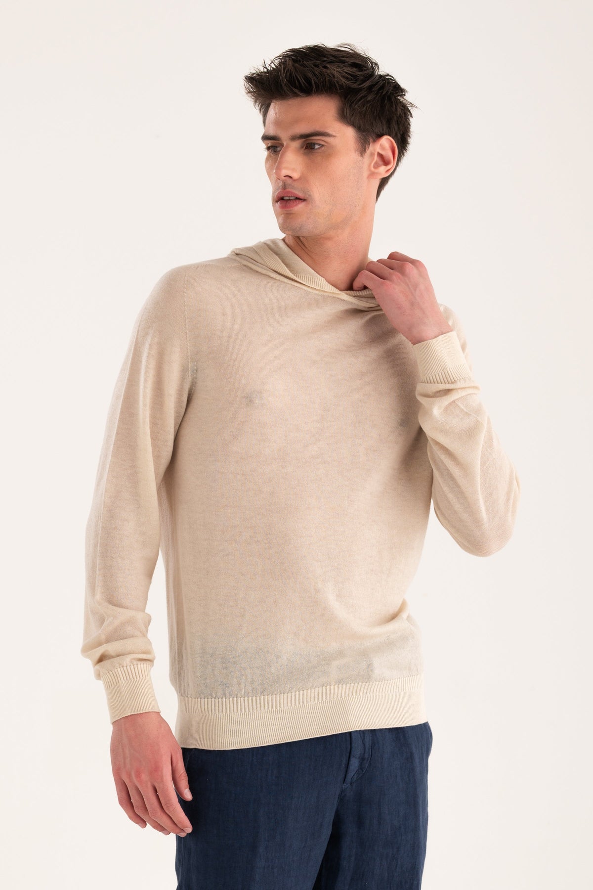 Men's Hooded Knit Sweater – Safari Fade, view 1