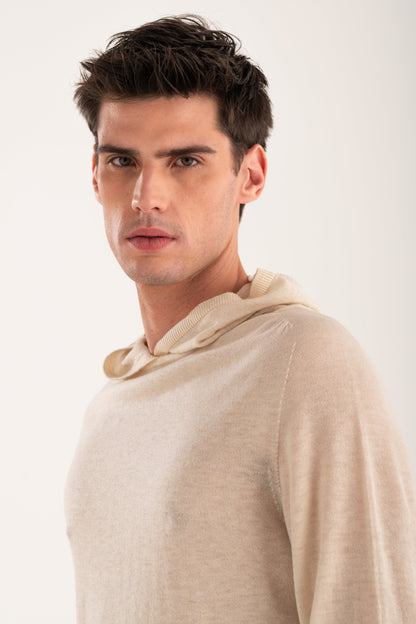 Men's Hooded Knit Sweater – Safari Fade, view 3