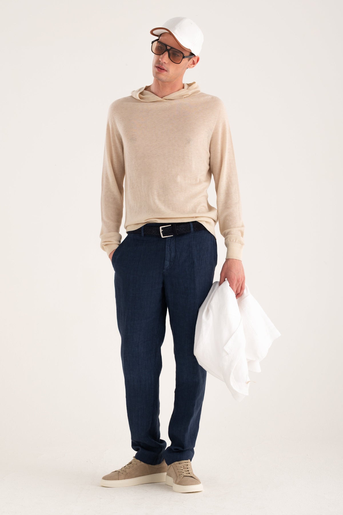 Men's Hooded Knit Sweater – Safari Fade, view 4