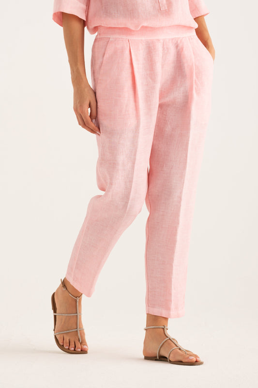 Women's Linen Pleated Pants – Ballerina, view 1
