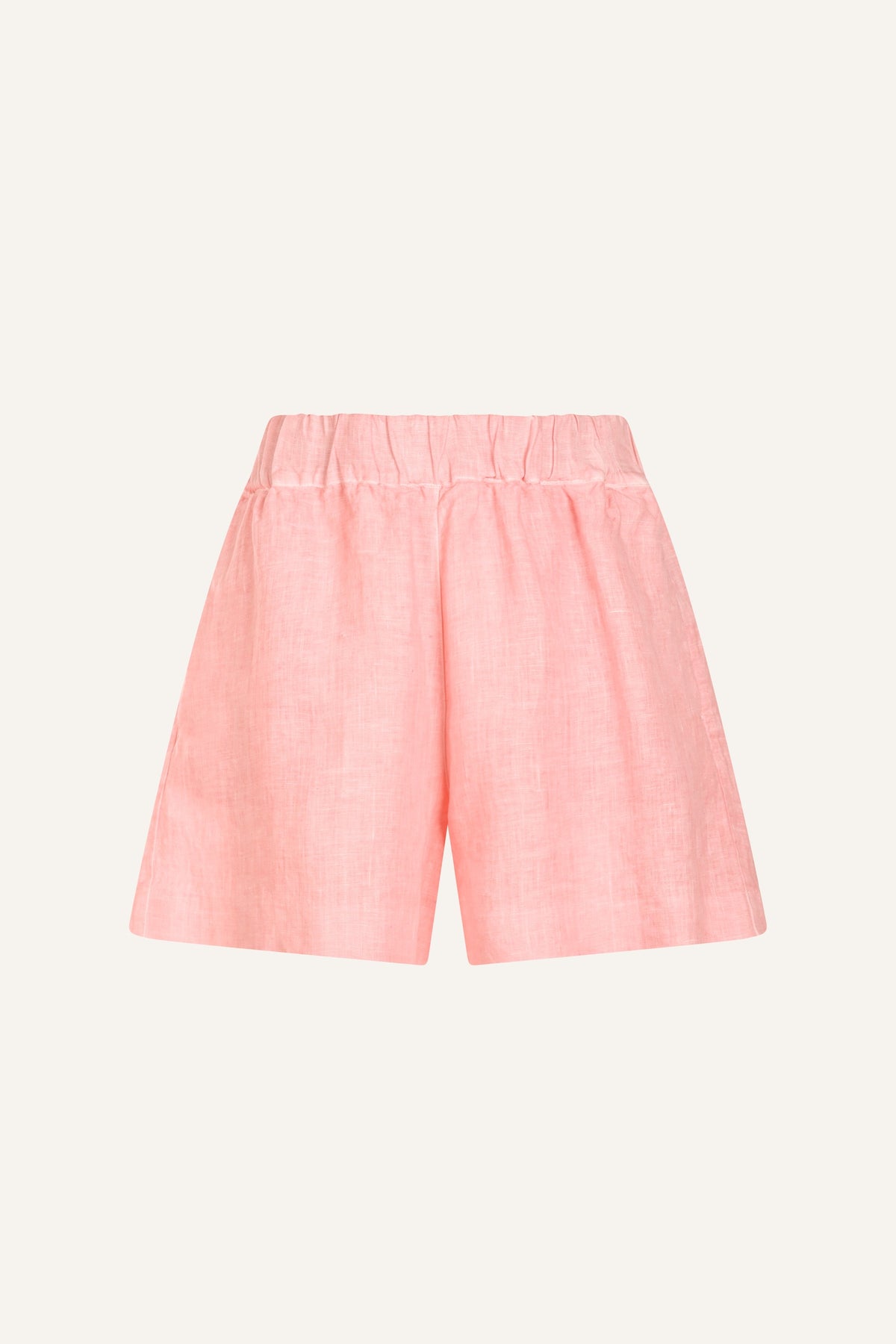 Women's Linen Relaxed Tailored Shorts – Ballerina, view 5