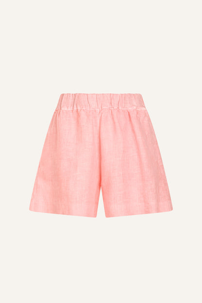 Women's Linen Relaxed Tailored Shorts – Ballerina, view 5