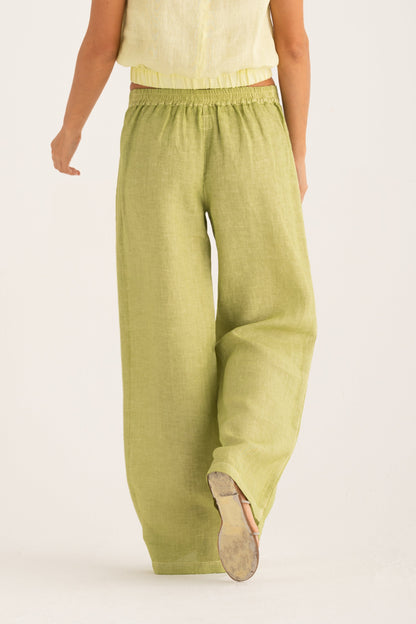 Women's Wide-Leg Linen Pants – Apple Soft, view 5