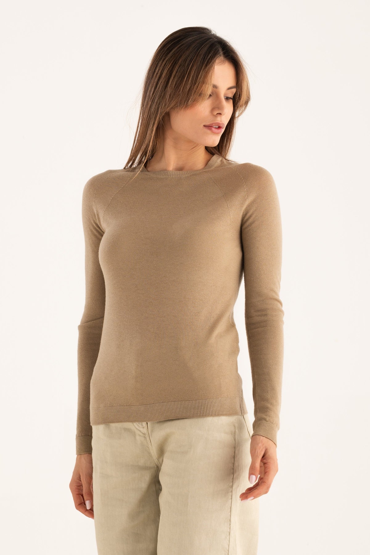 Women's Knit Crewneck Sweater – Savana Fade, view 1