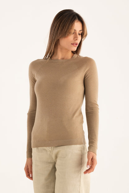 Women's Knit Crewneck Sweater – Savana Fade, view 1