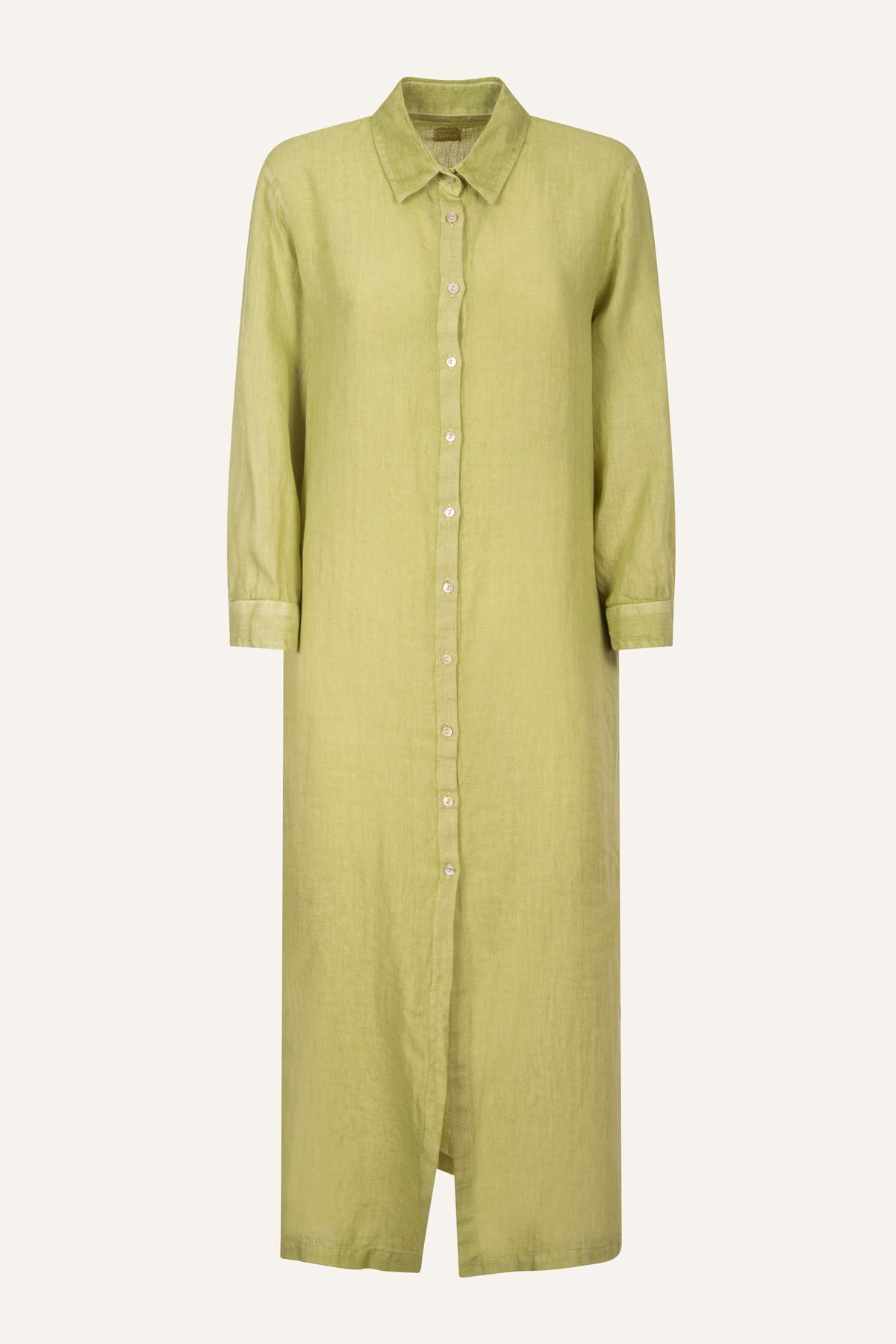 Women's Linen Shirt Dress – Apple Soft, view 7