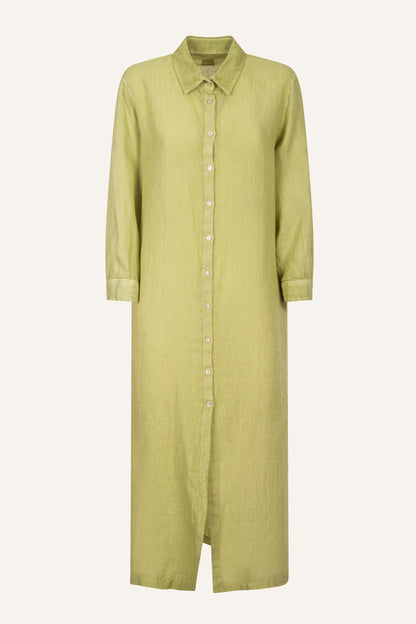 Women's Linen Shirt Dress – Apple Soft, view 7