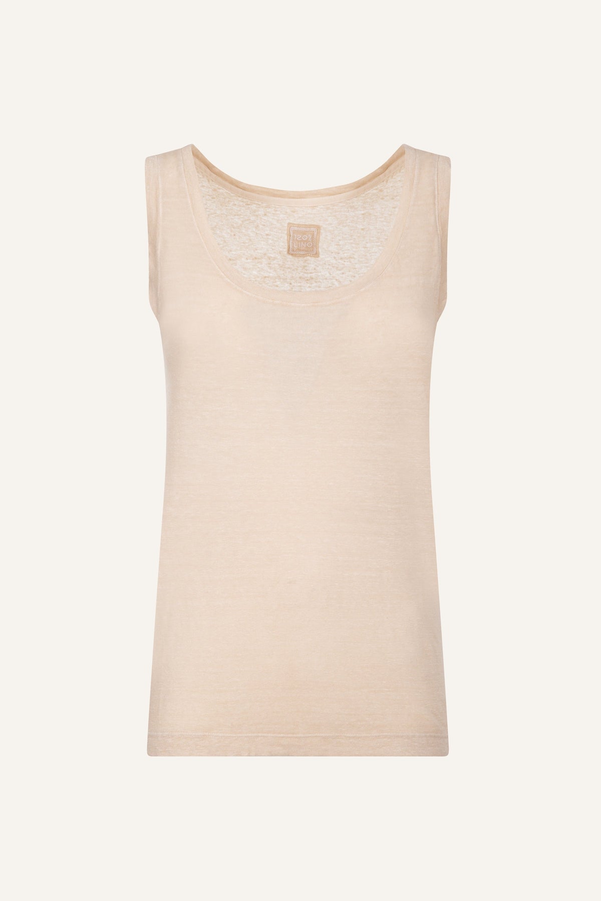 Women's Scoop-Neck Linen Tank Top – Safari Soft Fade, view 4