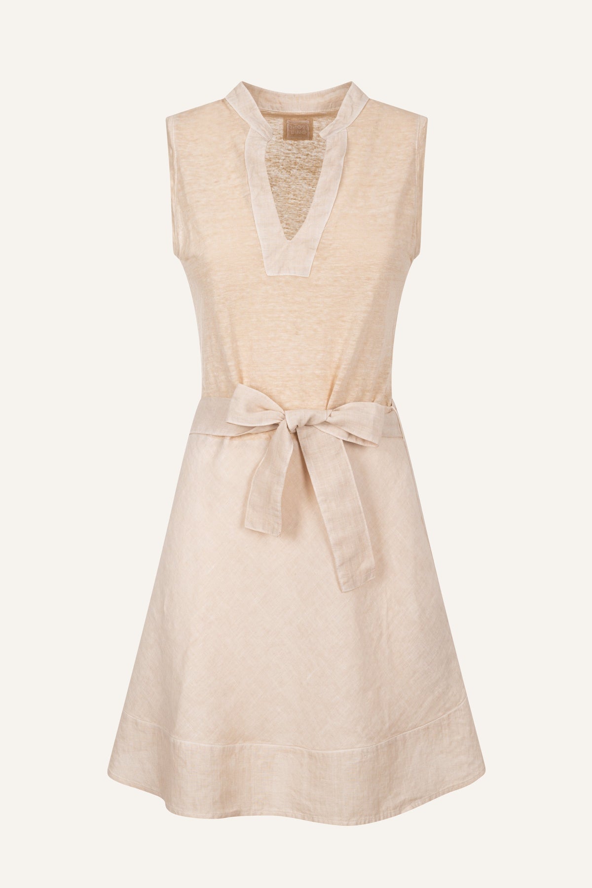 Women's Jersey Dress with Tie Waist – Safari Soft Fade, view 7