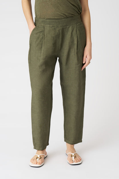 Women's Alessa Boyfriend Linen Pants – Caffe Soft Fade, view 3