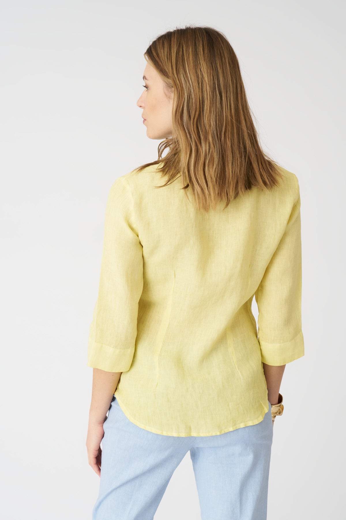 Women's Bria Linen Shirt – Sun Soft Fade, view 4