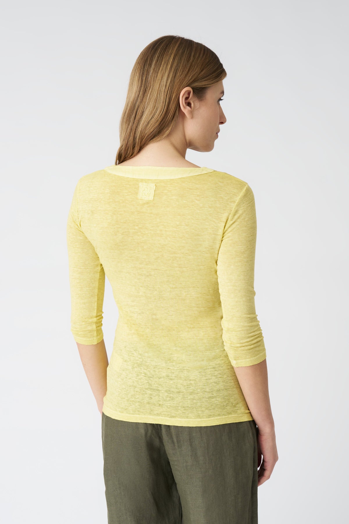 Women's Kara Linen T-Shirt – Sun Soft Fade, view 4