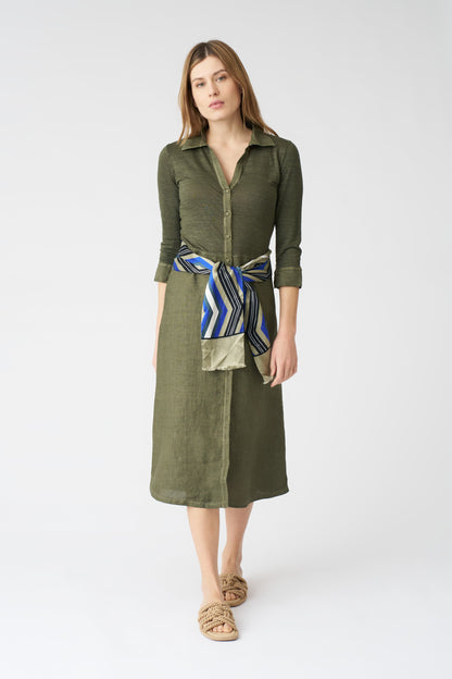 Women's 'Kat' Linen Shirt Dress – Caffe Soft Fade, view 3