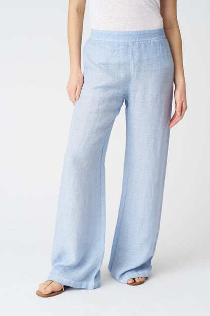 Women's Roma Linen Pants – Sea Soft Fade, view 3