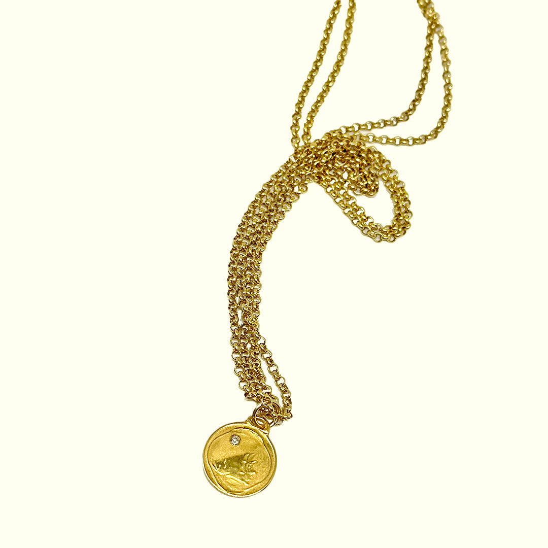 Rolo Double Link 14K Gold Chain