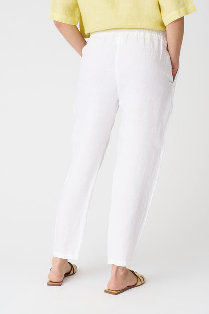 Women's Alessa Linen Pants – White, view 4