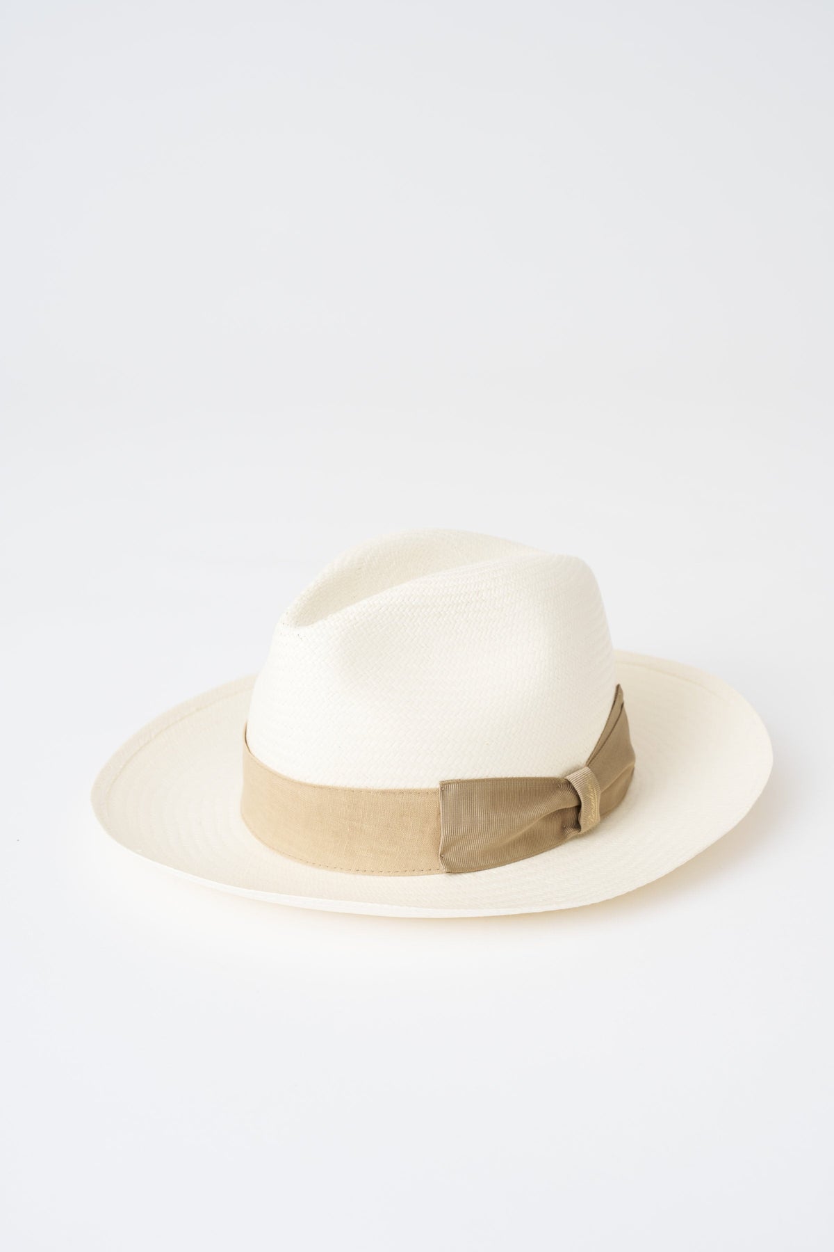 Women's Amedeo Panama Hat by Borsalino – Beige, view 1