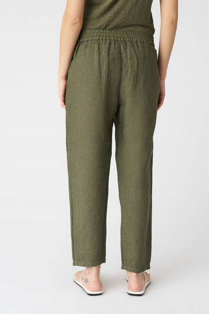 Women's Alessa Boyfriend Linen Pants – Caffe Soft Fade, view 4