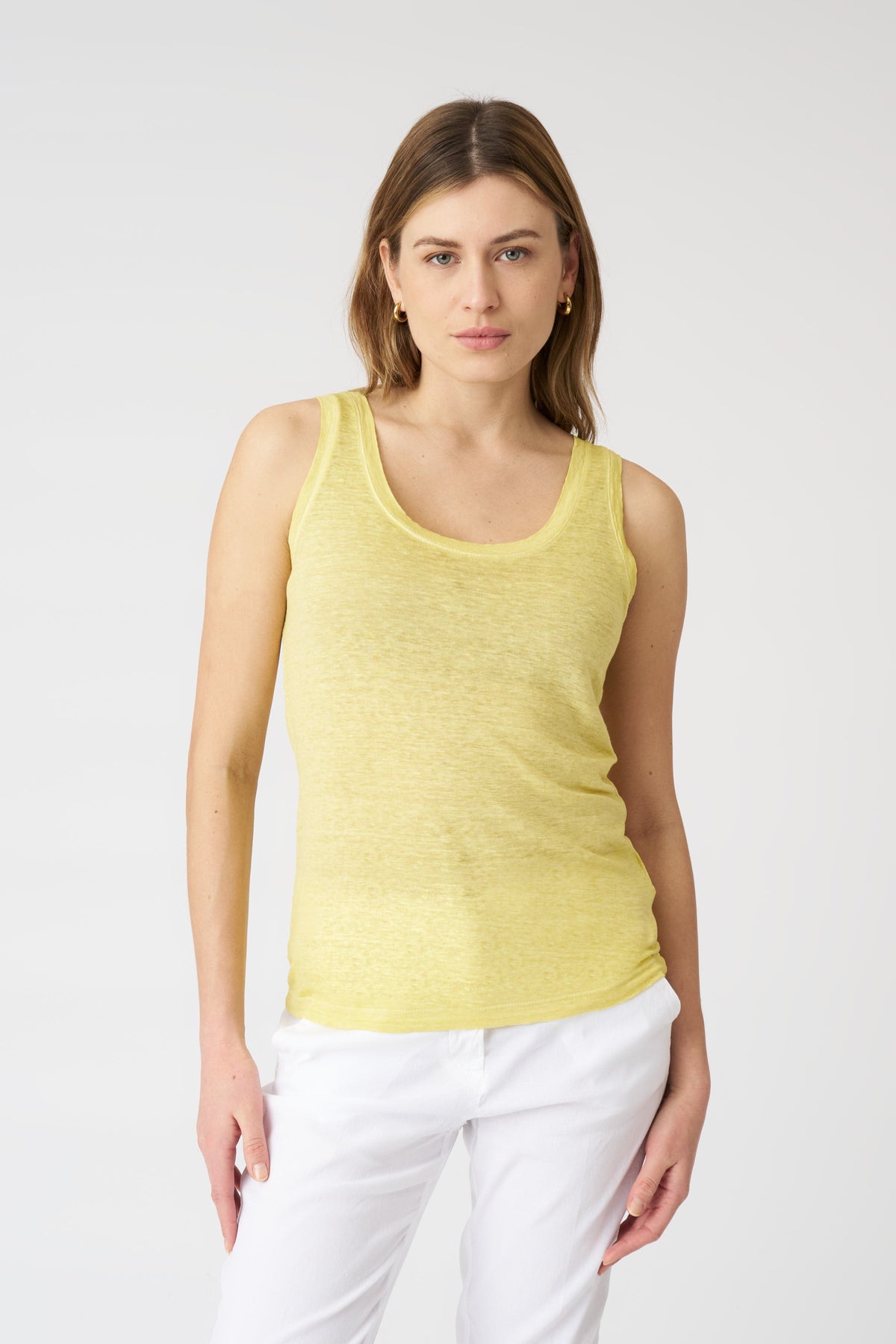 Women's Mila Linen Tank Top – Sun Soft Fade, view 1