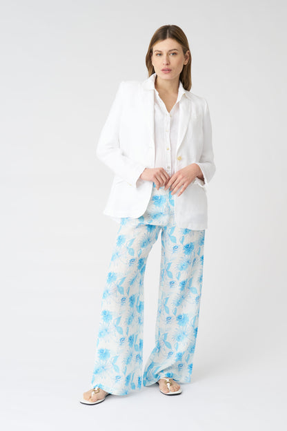 Women's Bria Linen Shirt – White, view 3