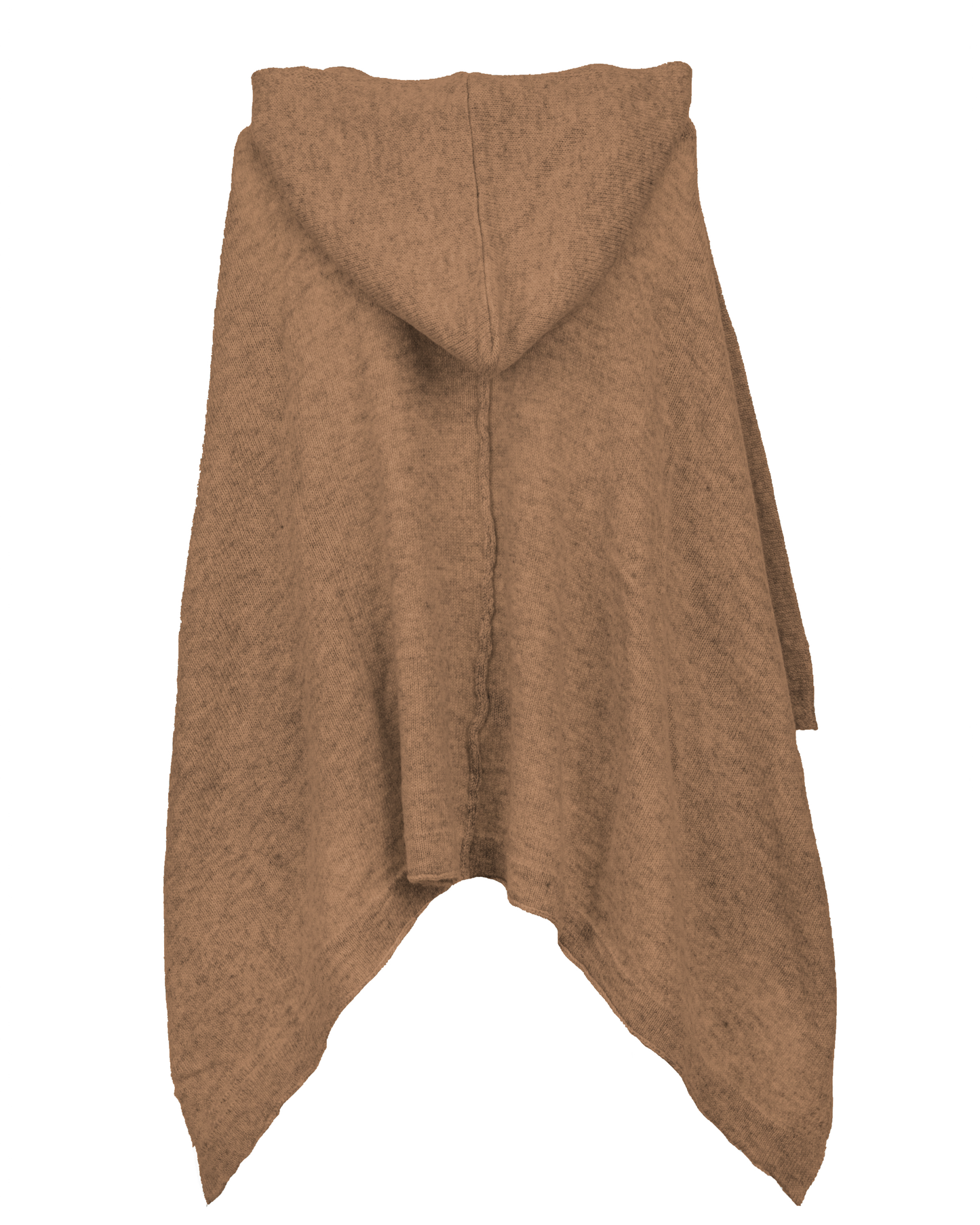 Women's Cashmere Button Hoodie Poncho Camel