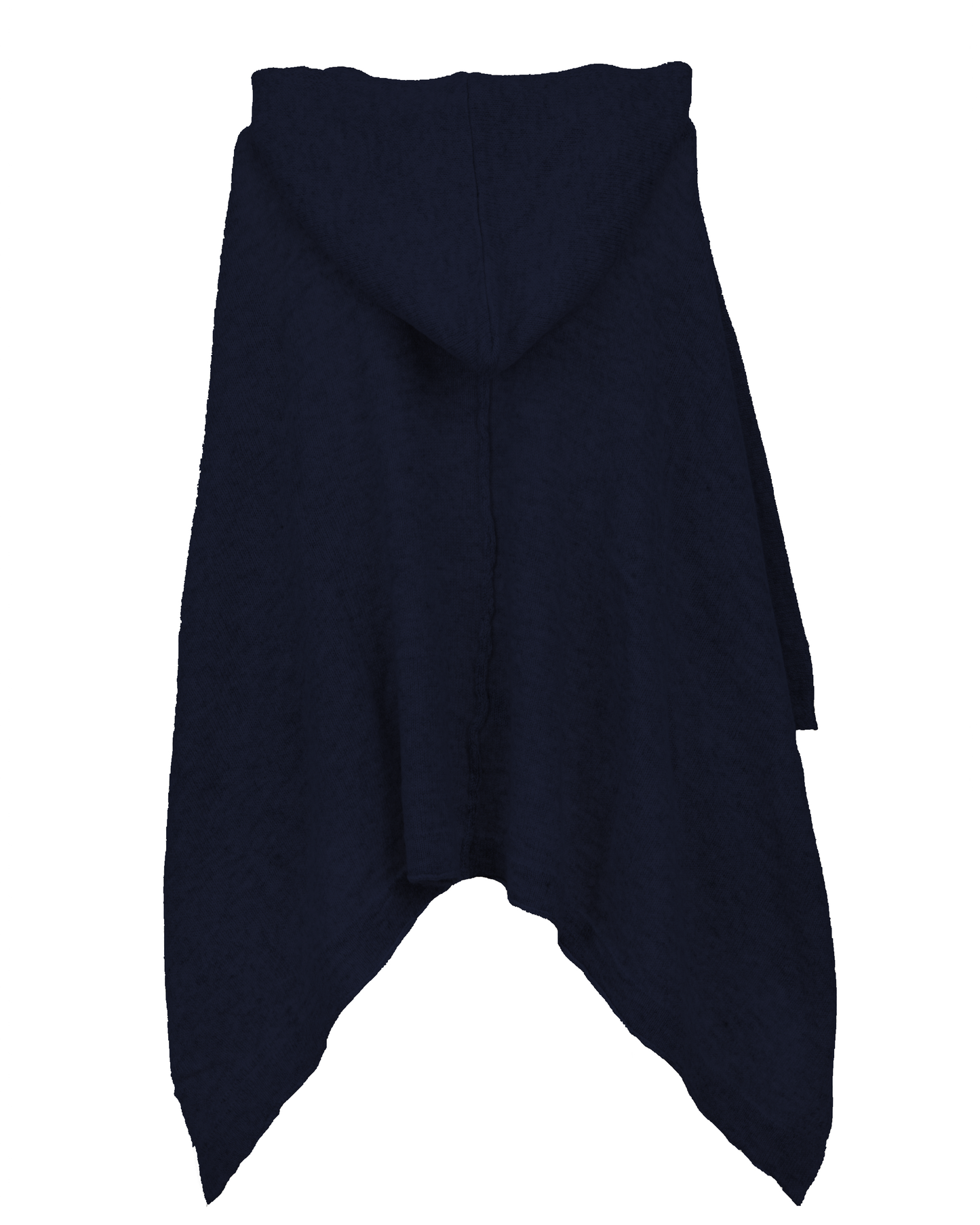 Women's Cashmere Hoodie Poncho Night Blue