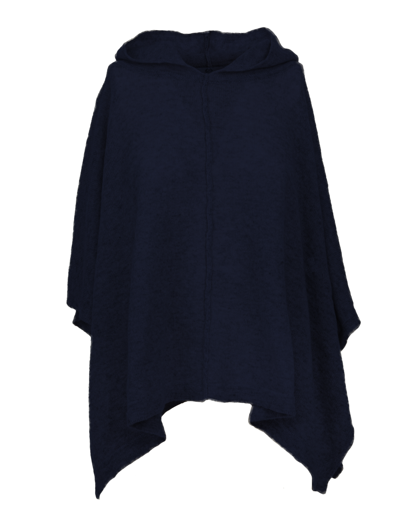 Women's Cashmere Hoodie Poncho Night Blue