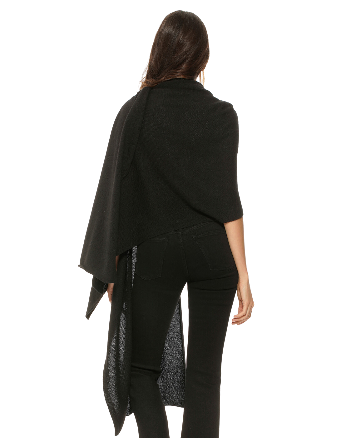 Monticelli Women's Pure Cashmere Wrap Black 3