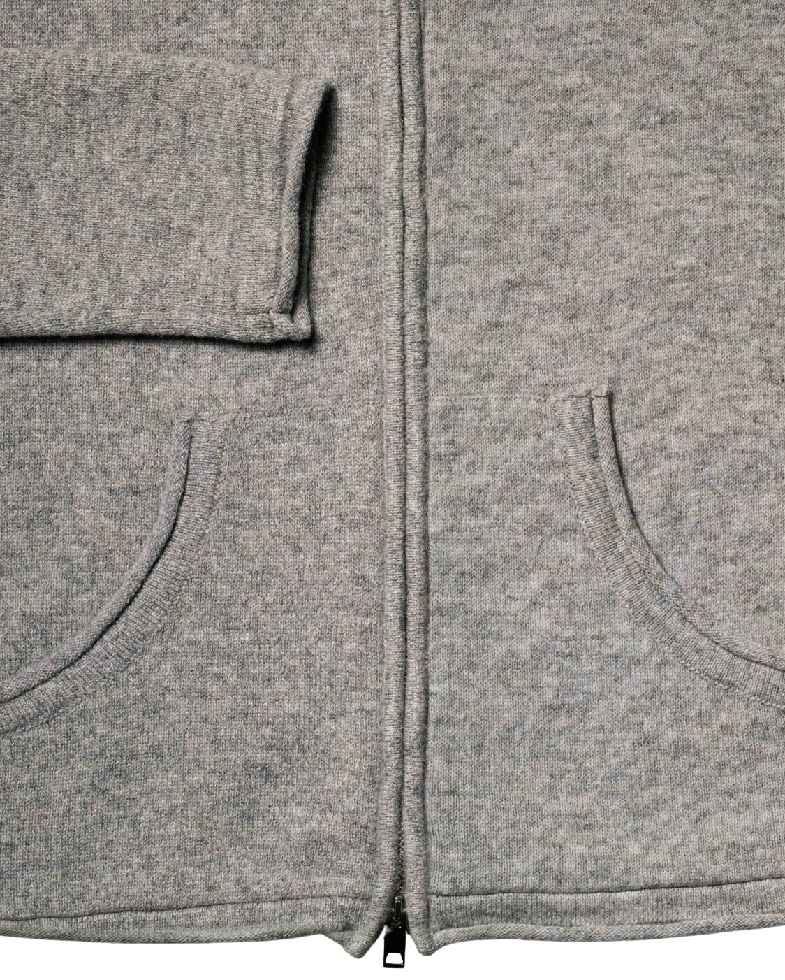 Monticelli Women's Pure Cashmere Hoodie Sweater Medium Grey 5