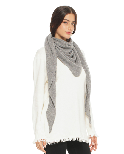 Monticelli Women's Pure Cashmere Foulard Medium Grey 3