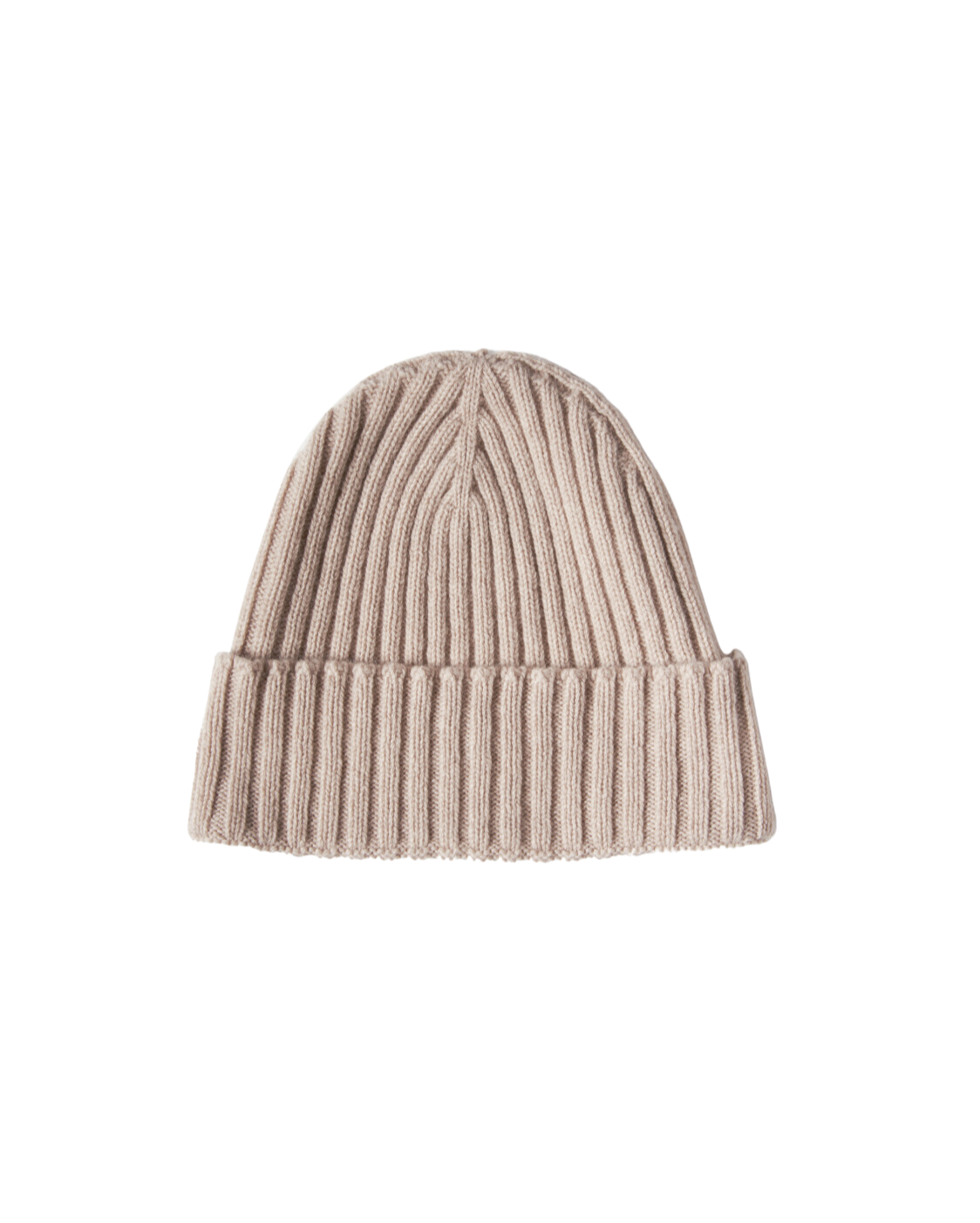 Monticelli Pure Cashmere Ribbed Hat Beige 5