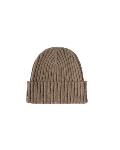 Monticelli Pure Cashmere Ribbed Hat Brown 5