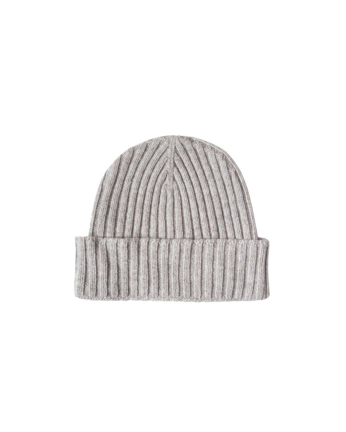 Monticelli Pure Cashmere Ribbed Hat Light Grey 6