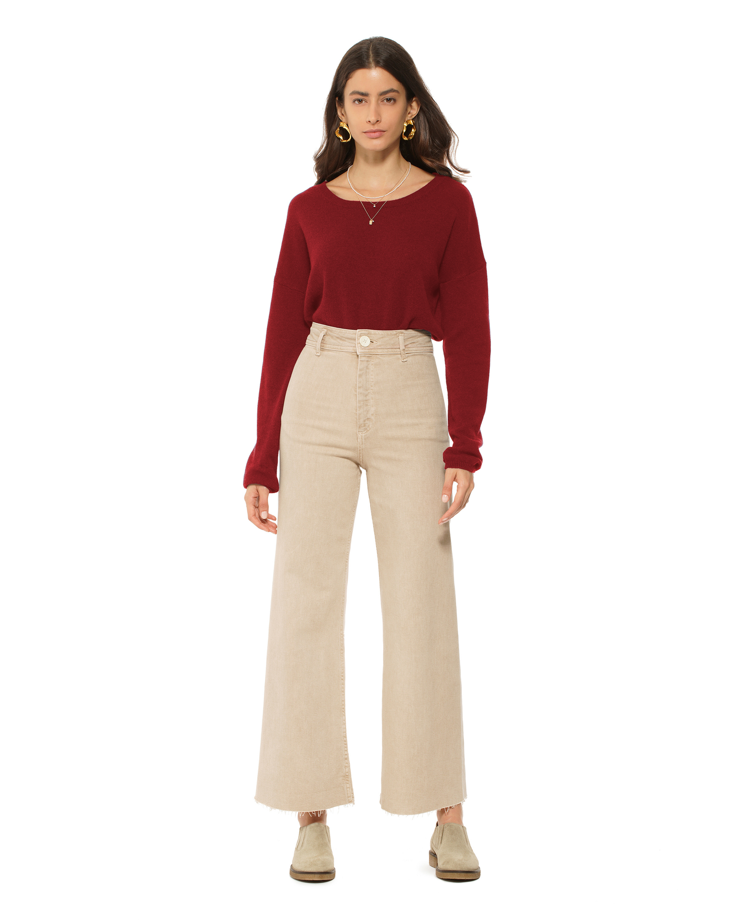Women's Pure Cashmere Lounge Sweater Chianti
