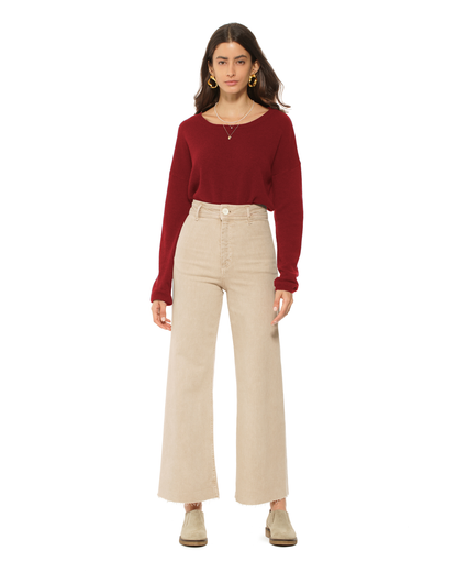 Women's Pure Cashmere Lounge Sweater Chianti