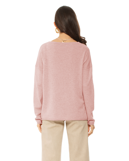 Women's Pure Cashmere Lounge Sweater Old Rose