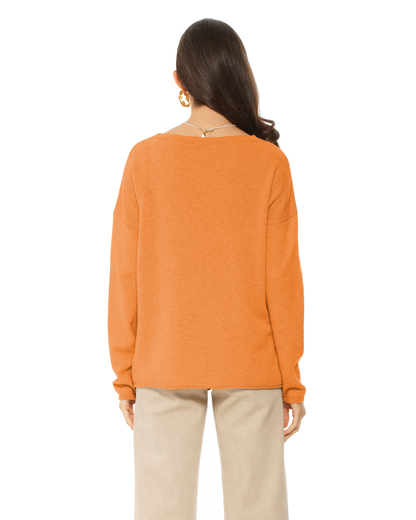 Women's Pure Cashmere Lounge Sweater Saffron