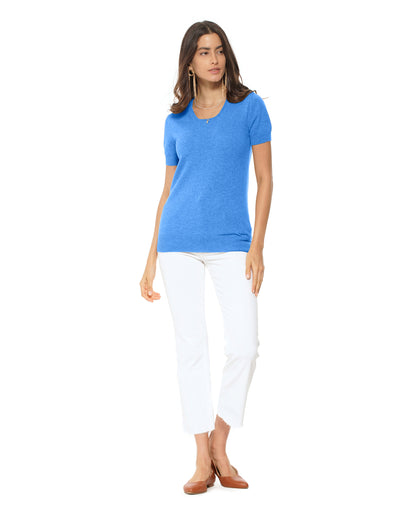 Women's Pure Cashmere T-Shirt Jeans