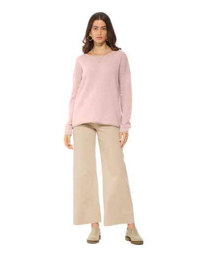 Women's Pure Cashmere Lounge Sweater Peach
