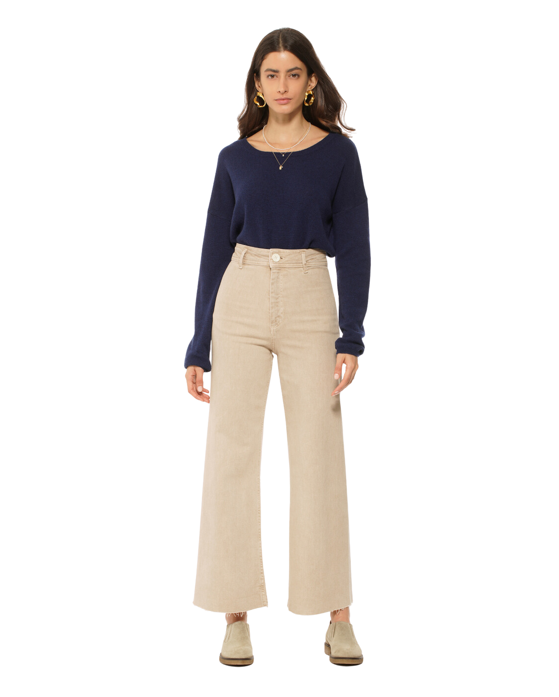 Monticelli Women's Pure Cashmere Lounge Sweater Blue 2