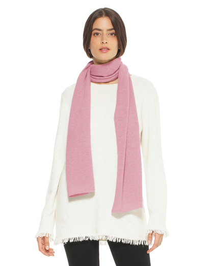 Women's Essential Pure Cashmere Maxi Wide Scarf Baby Pink