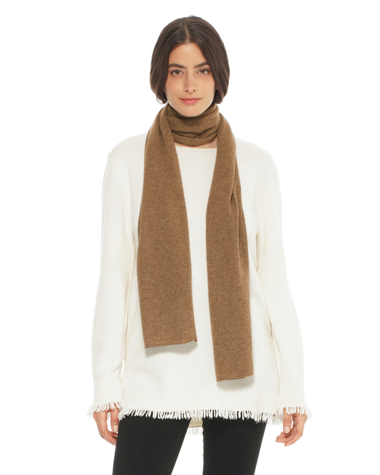 Women's Essential Pure Cashmere Maxi Wide Scarf Camel