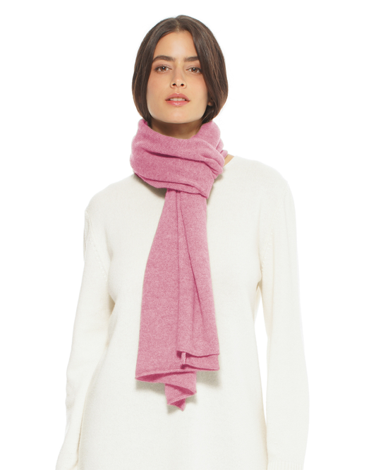 Pure Cashmere Cloud-Soft Scarf Baby Pink