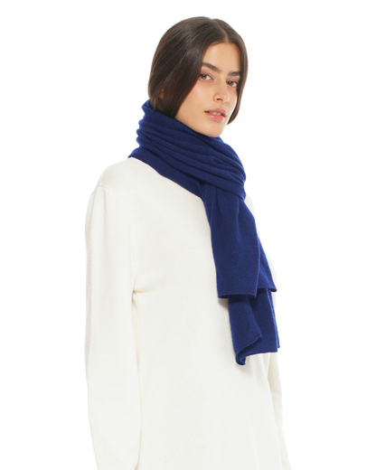 Pure Cashmere Cloud-Soft Scarf Blue